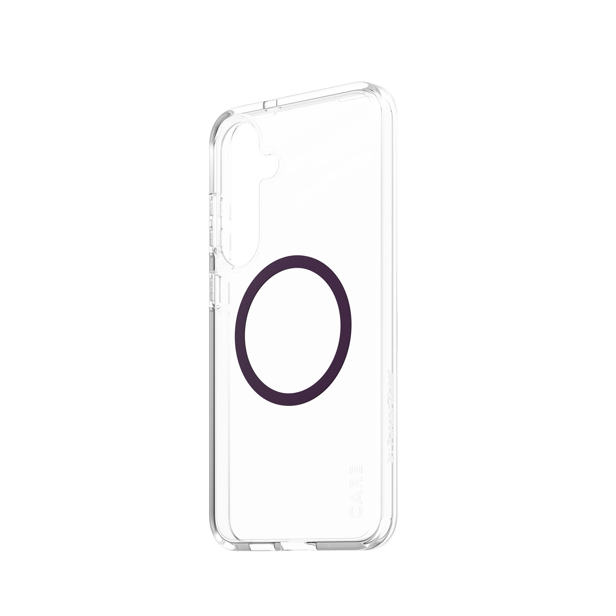 CARE by PanzerGlass® Urban Combat Case Transparent m. Plum Purple Qi Compatible Samsung Galaxy S25+